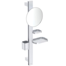 Ideal Standard Alu+ Mirror with Beauty Bar Silver 310mm x 160mm x 717mm