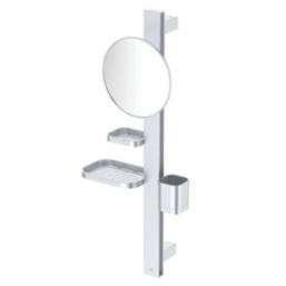 Ideal Standard Alu+ Mirror with Beauty Bar Silver 310mm x 160mm x 717mm
