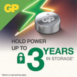 GP Batteries LR44 1.5V Button Cell Alkaline Batteries 2 Pack