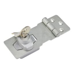 Smith & Locke Hasp & Staple with Lock Galvanised 89mm