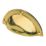 Essentials Shell Drawer Pull 90mm Polished Brass