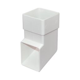 FloPlast  Square Shoe White 65mm