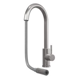 ETAL Cato  Pull-Out Style Kitchen Mixer Tap Brushed Steel Finish