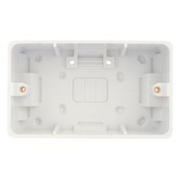 Hager Sollysta WMPB2/46 2-Gang Surface Pattress  Back Box 46mm