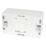 Hager Sollysta WMPB2/46 2-Gang Surface Pattress  Back Box 46mm