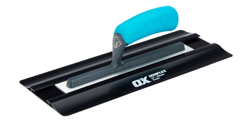 OX Pro Semi Flex Plastic Trowel 14" x 5 1/2" Screwfix