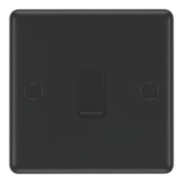 LAP  20A 16AX 1-Gang 2-Way Switch  Matt Black with Black Inserts