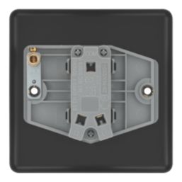 LAP  20A 16AX 1-Gang 2-Way Switch  Matt Black with Black Inserts