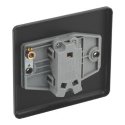 LAP  20A 16AX 1-Gang 2-Way Switch  Matt Black with Black Inserts