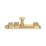 Smith & Locke Flat Door Bolt Brushed Brass 60mm
