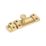 Smith & Locke Flat Door Bolt Brushed Brass 60mm