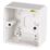 MK Logic Plus 1-Gang Surface Pattress  Back Box 44mm