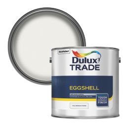 Dulux Trade 2.5Ltr Pure Brilliant White Eggshell Solvent-Based Trim Paint