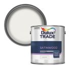 Dulux Trade 2.5Ltr Pure Brilliant White Satinwood Solvent-Based Trim Paint