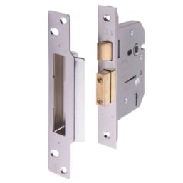 ERA  5 Lever Chrome Mortice Sashlock 76mm Case - 56mm Backset