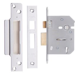 ERA  5 Lever Chrome Mortice Sashlock 76mm Case - 56mm Backset
