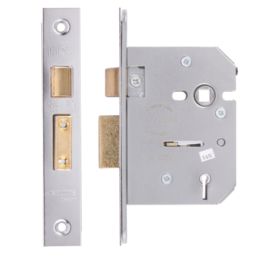ERA  5 Lever Chrome Mortice Sashlock 76mm Case - 56mm Backset