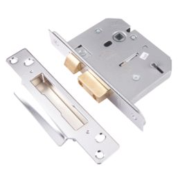 ERA  5 Lever Chrome Mortice Sashlock 76mm Case - 56mm Backset