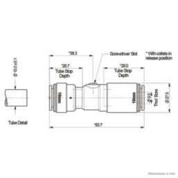 JG Speedfit 15SVP Isolating Valve 15mm