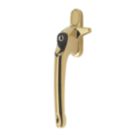 ERA  Left-Handed Cockspur Window Handles  Gold 3 Pack