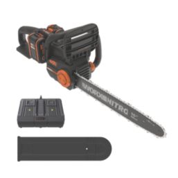 Worx WG385E 40V 2 x 4.0Ah Lithium PowerShare Pro Brushless Cordless 40cm Chainsaw