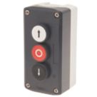 Schneider Electric XALD324 3-Pole Flush Push-Button Complete Control Station NO/NC