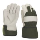 Verve   Leather Garden Rigger Gloves Green Large