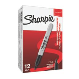 Sharpie  Fine Tip Black Permanent Marker 12 Pack