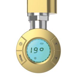 Flomasta 700mm x 400mm 511BTU Gold Flat Electric Towel Radiator