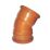 FloPlast Push-Fit 30° Double Socket Bend 110mm