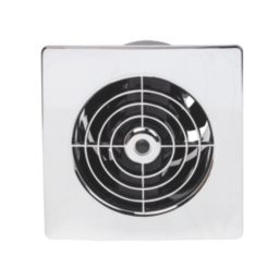 Manrose LP100ST 100mm (4") Axial Bathroom Extractor Fan with Timer Chrome 240V