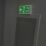 Essentials  Photoluminescent "Fire Exit Man Left Arrow" Sign 150mm x 400mm