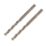 Erbauer  Straight Shank Metal Drill Bits 3mm x 61mm 2 Pack