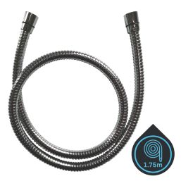 Swirl  Shower Hose Chrome 10mm x 1.75m