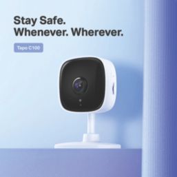 TP-Link Tapo C100 Mains-Powered White Wireless 1080p Indoor Square Smart Camera