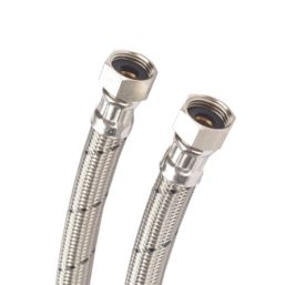 Hep2O Push-Fit Flexible Tap Connectors 15mm x 1/2" x 300mm 2 Pack