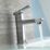 Aqualisa Downtown Chrome 147mm Standard Lever Mono Basin Pillar Tap  With Clicker Waste