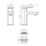 Aqualisa Downtown Chrome 147mm Standard Lever Mono Basin Pillar Tap  With Clicker Waste