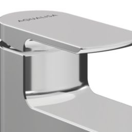 Aqualisa Downtown Chrome 147mm Standard Lever Mono Basin Pillar Tap  With Clicker Waste