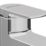 Aqualisa Downtown Chrome 147mm Standard Lever Mono Basin Pillar Tap  With Clicker Waste