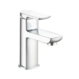 Aqualisa Downtown Chrome 147mm Standard Lever Mono Basin Pillar Tap  With Clicker Waste