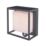 Lutec Curtis Outdoor LED Solar Wall Light With PIR Sensor Dark Grey 300lm