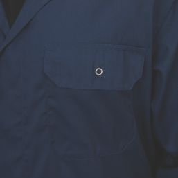 General Purpose Coverall Navy Blue Medium 48 3/4" Chest 31" L