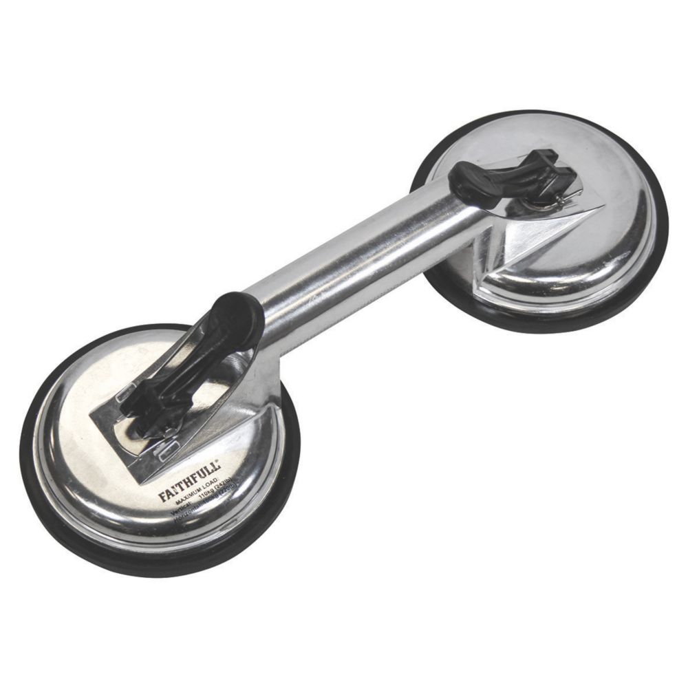 Faithfull Double Cup Suction Lifter Screwfix