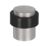 Eclipse Round Knurled Floor Door Stop 30 x 40mm Satin Stainless Steel