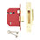 Union Fire Rated Brass BS 5-Lever Mortice Sashlock 81mm Case - 57mm Backset