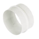 Manrose Round Pipe Connector White 100mm