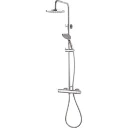 Aqualisa Sierra Safe Touch Rear-Fed Exposed Chrome Thermostatic Bar Diverter Mixer Shower