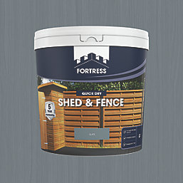 Fortress  Shed & Fence Stain Slate Grey 9Ltr