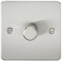 Knightsbridge  1-Gang 2-Way LED Intelligent Dimmer Switch  Brushed Chrome